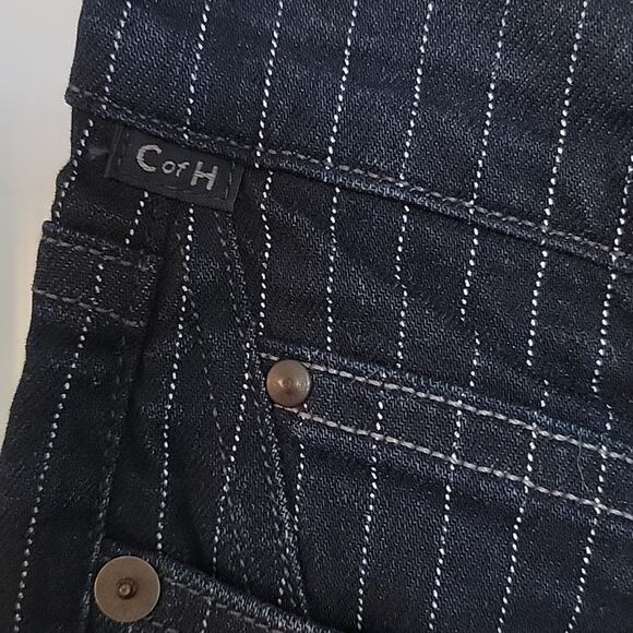 NWT Anthro Citizens of Humanity Rocket Crop Hi-Rise Skinny Jeans, Pinstripe, 29 - Picture 7 of 12